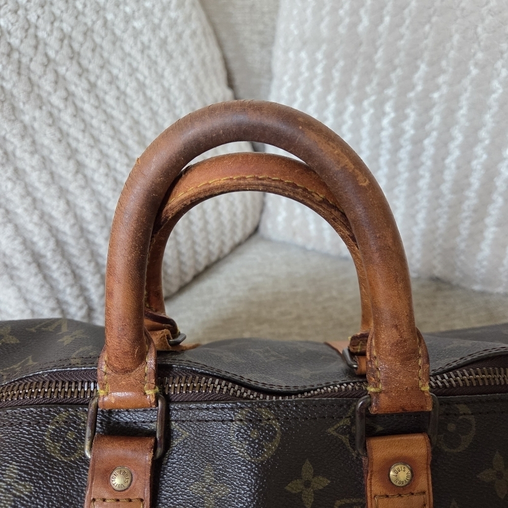 Louis Vuitton Keepall Bandouliere 45 Monogram Canvas Duffel Bag Authentic - Picture 9 of 14